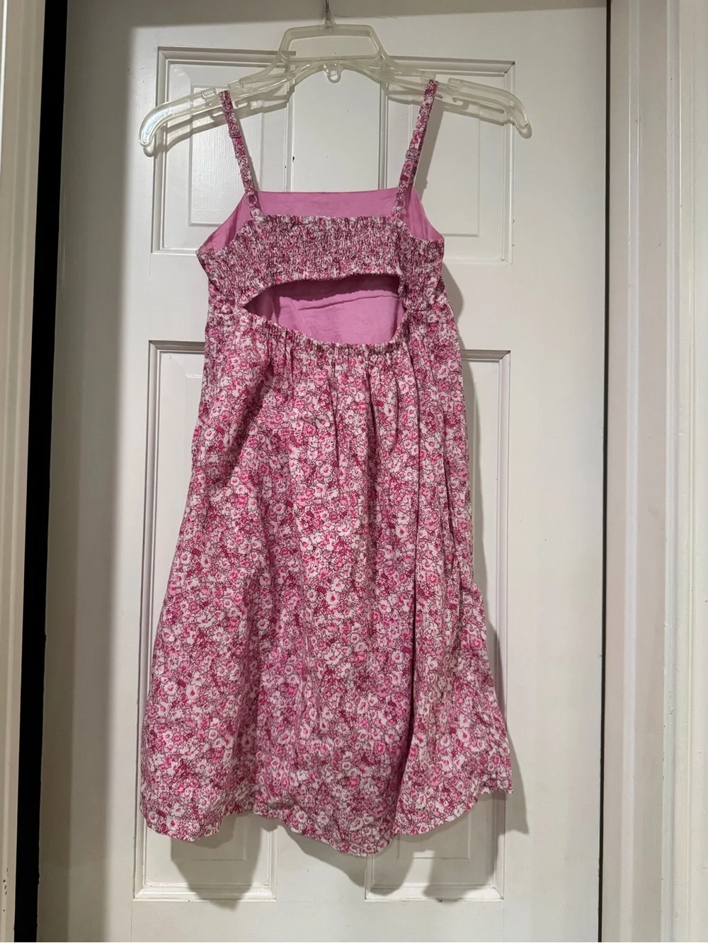Gap Girls Pink Floral Sundress - Lightweight Strappy Dress